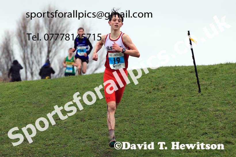 Boys under-13s 2023 North Eastern Cross Country Champs., Temple Park, South Shields. Photo: David T. Hewitson/Sports for All Pics
